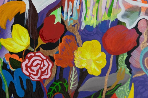 flowers painted
